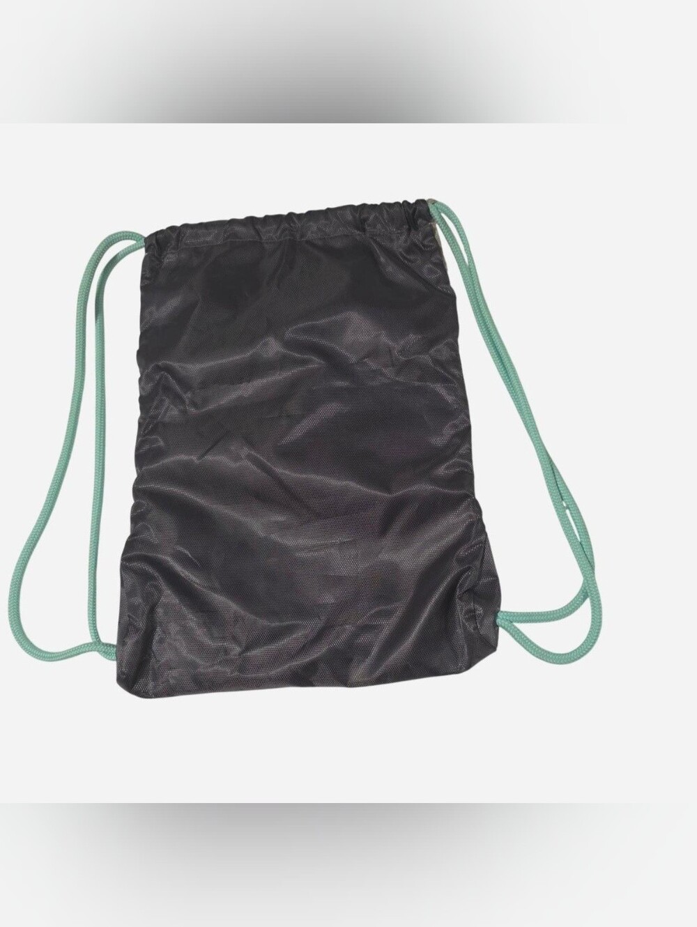 Adidas Gray and Teal Stripe Drawstring Bag - Picture 2 of 2